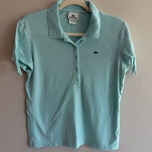 Lacoste Women’s Mint Green Short-Sleeve Polo